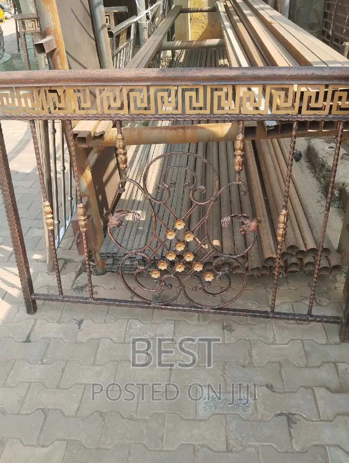 Rough T Iron Railing