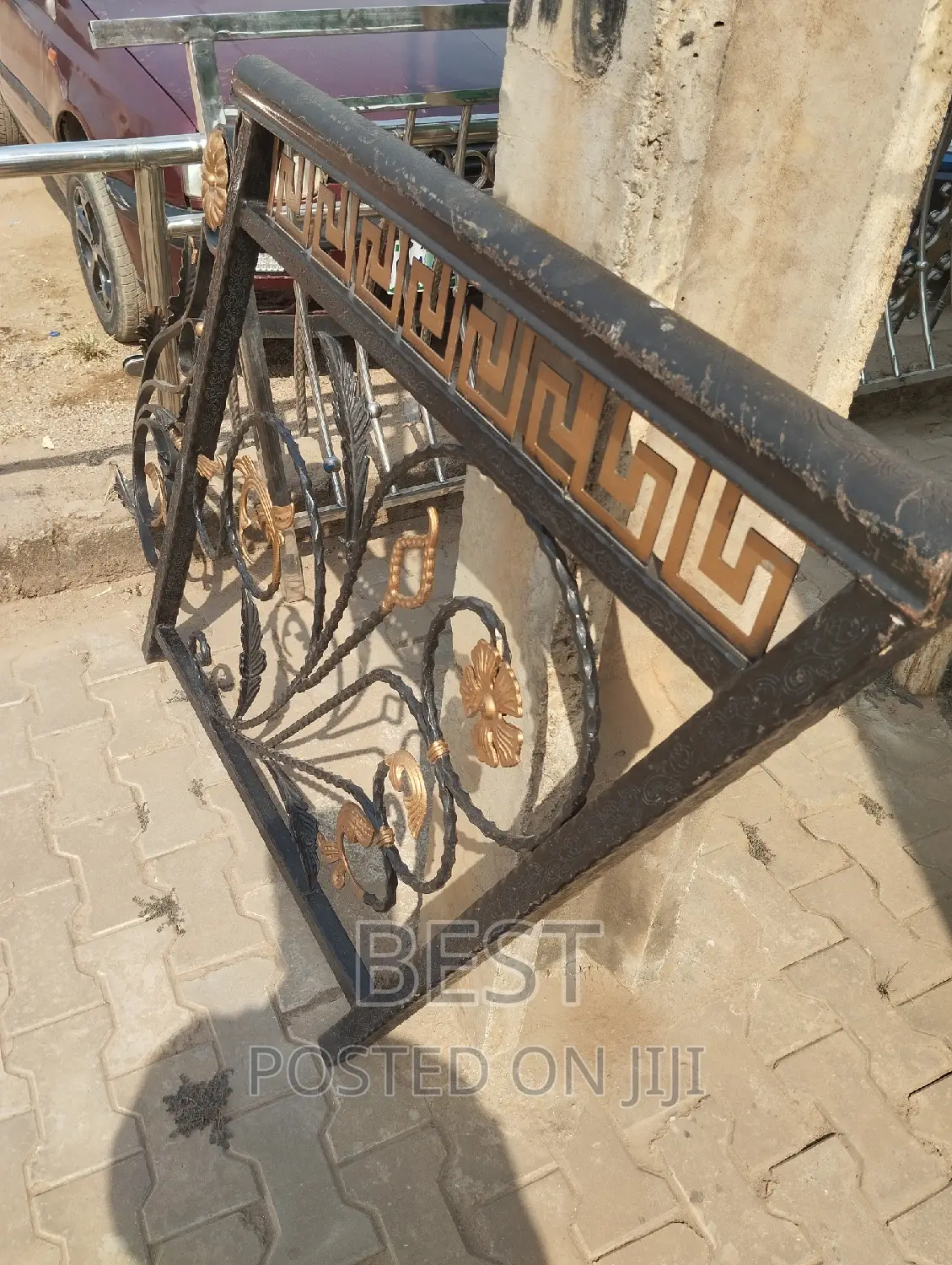 Rough T Iron Railing