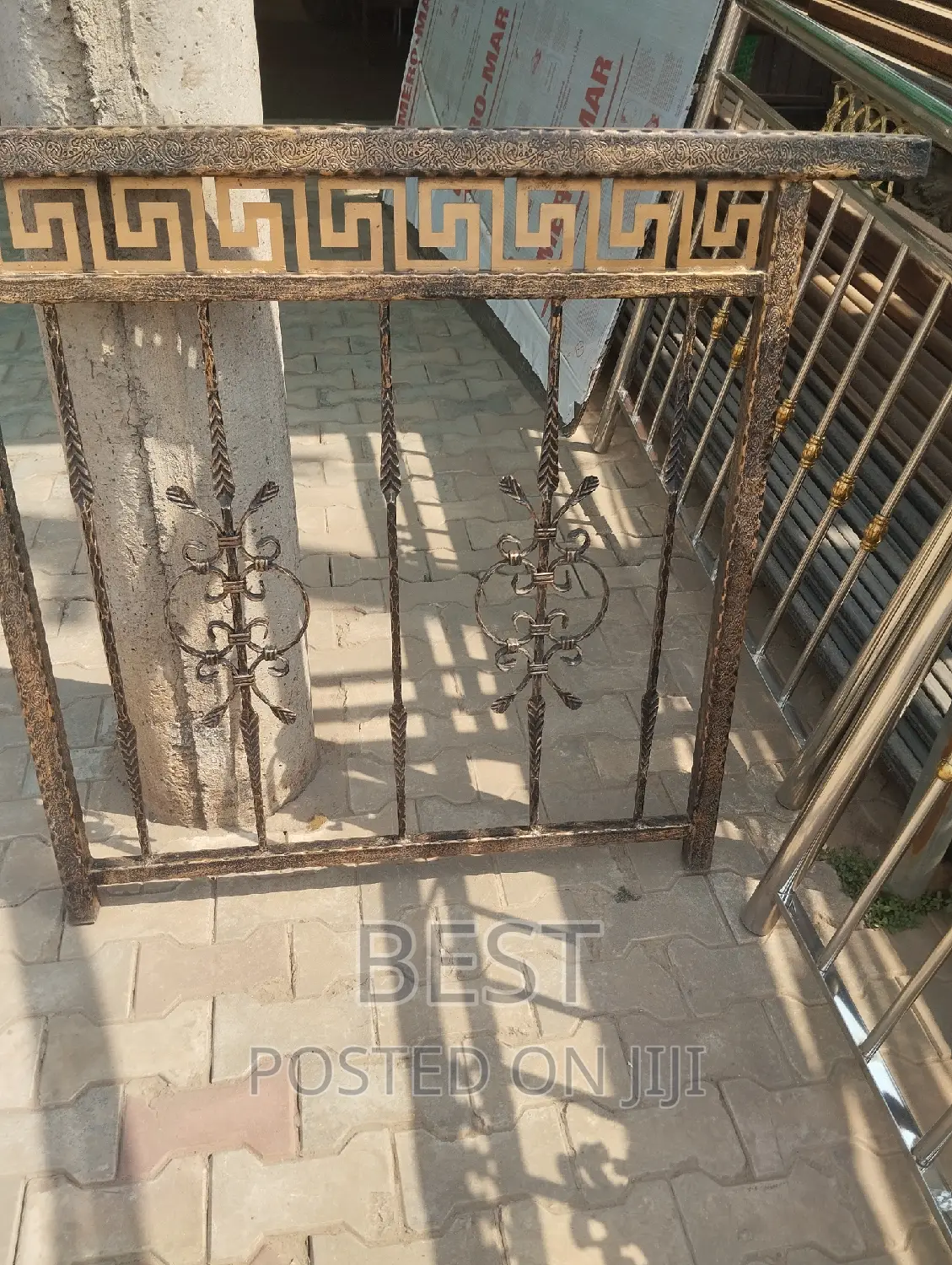 Rough T Iron Railing