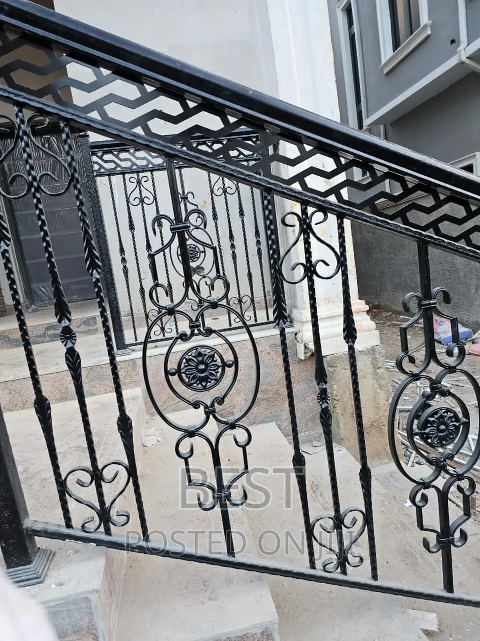Rough T Iron Railing
