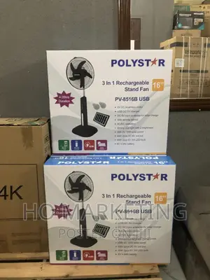 Brand New Polystar 3 in 1 Rechargeable 16 Inches Fan