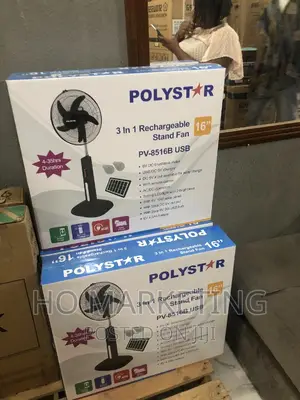 16 Inches Rechargeable Fan Polystar Fresh Breeze