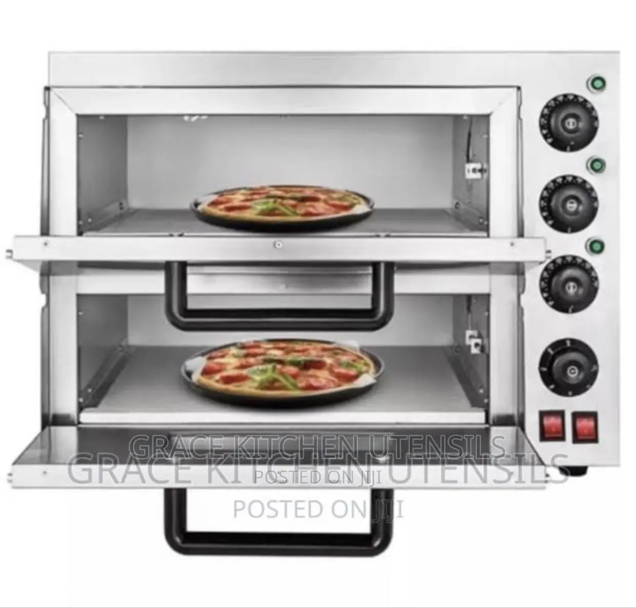 Double Layer Electric Pizza Oven - 3000W