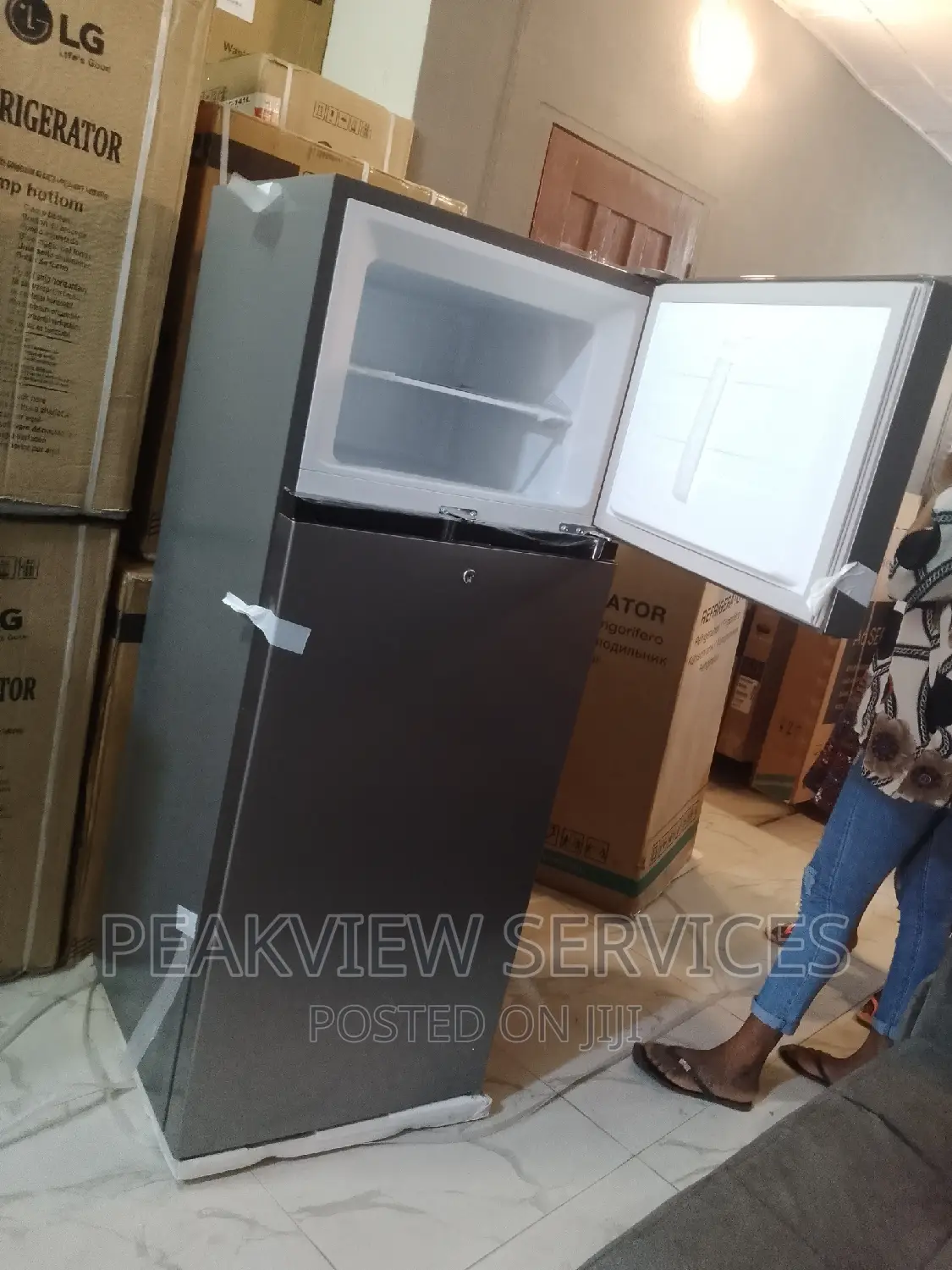 (Ref 205DR) Hisense Double Door Refrigerator Top Freezer