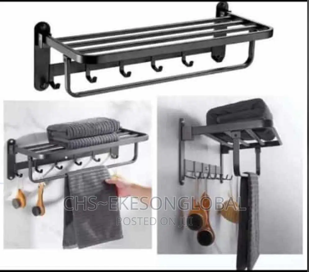 Black Executive Multiple Towel Rack