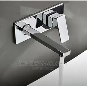 Conduit Basin Mixer Black/Chrome