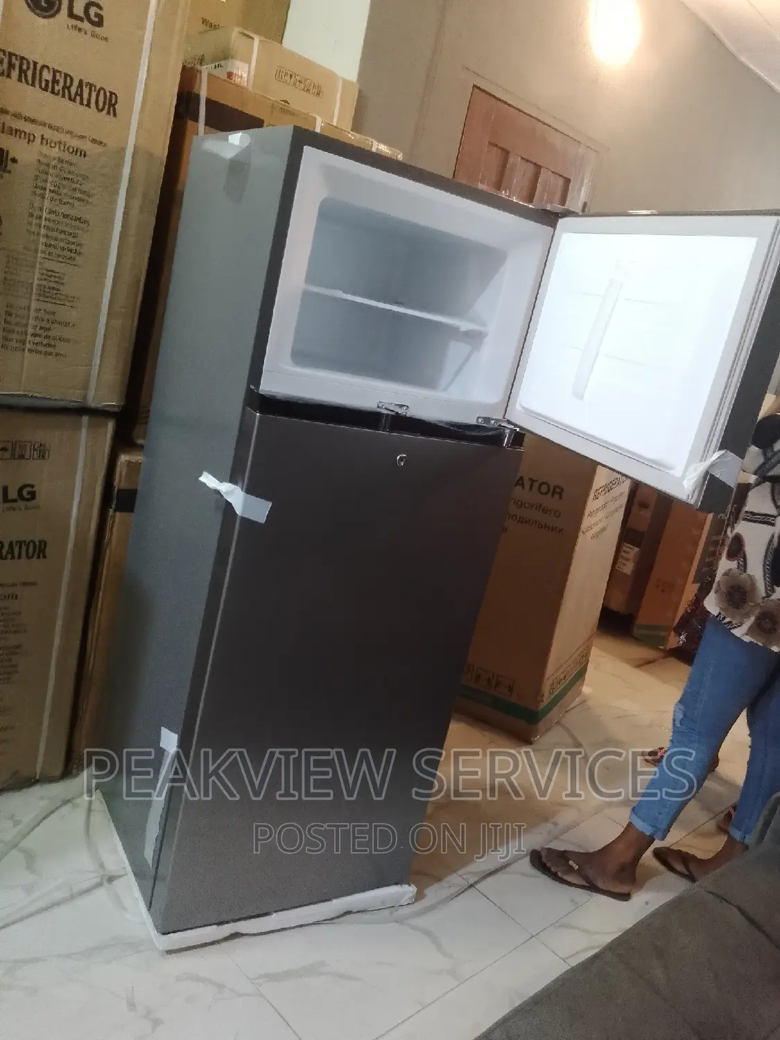 New (Ref-205dr) Double Door Top Freezer Refrigerator