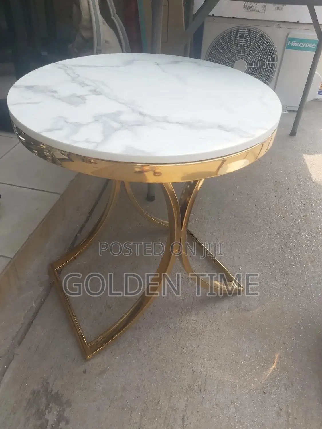 Round Marble Said Stool