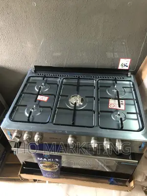 Maxi 90*60 5 Burner Gas Cooker Silver
