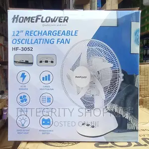Home Flower ,12 Rechargeable Standing Fan
