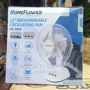 Home Flower ,12 Rechargeable Standing Fan