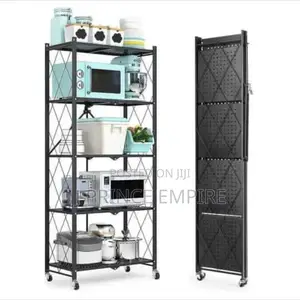 5 Layers Foldable Storage Shelves for Garage Kitchen
