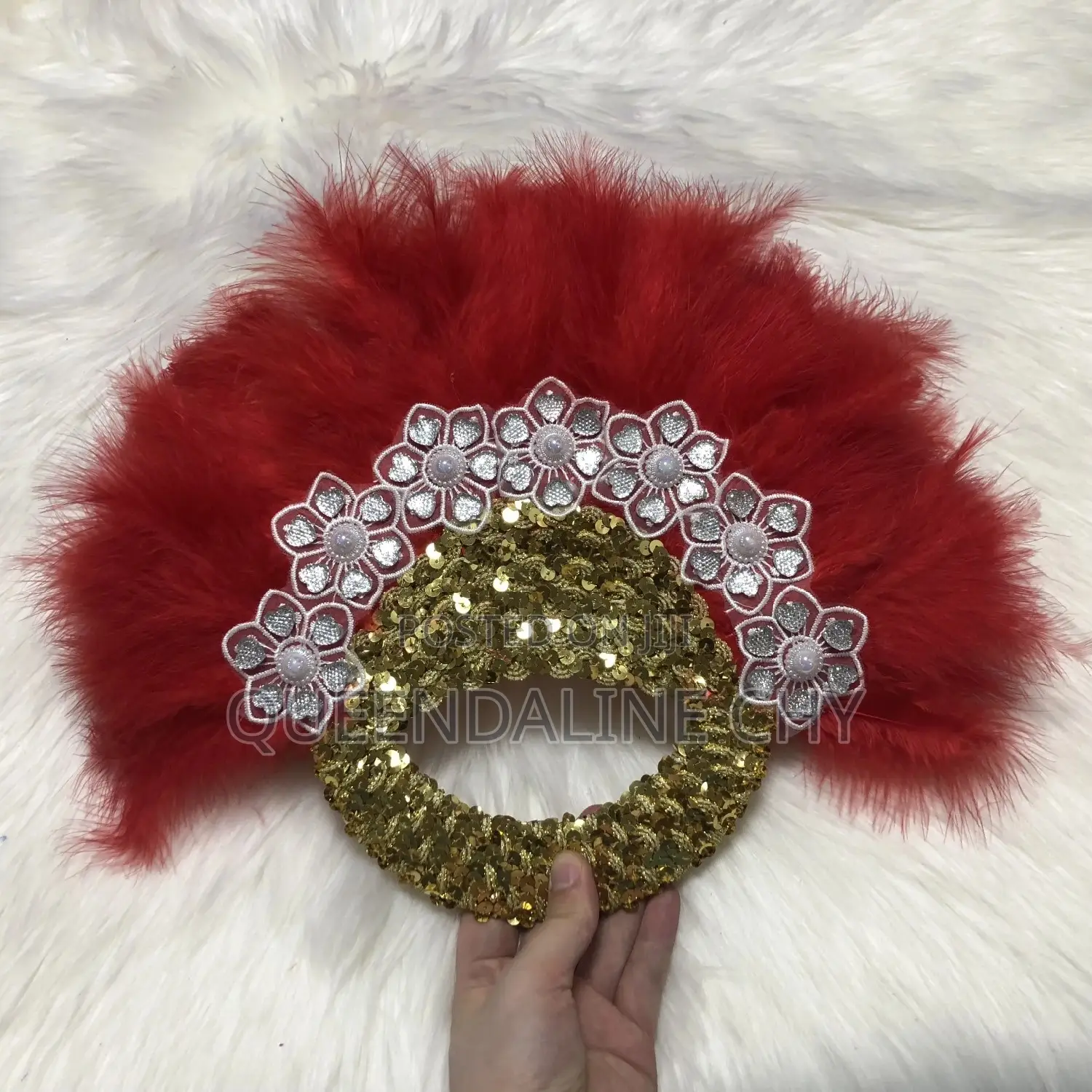 Feathers Handfan