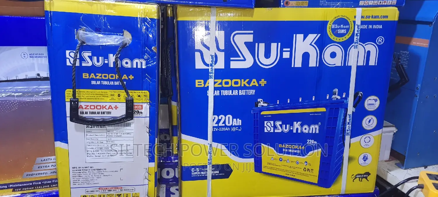 Sukam Tubular Battery 12v220ah