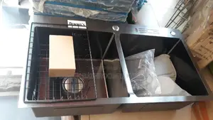 Double Bowl Handmade Kitchen Sink
