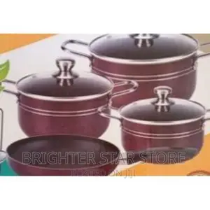 3 Sets Nonstick Pot With Frypan (For Student New Couple)
