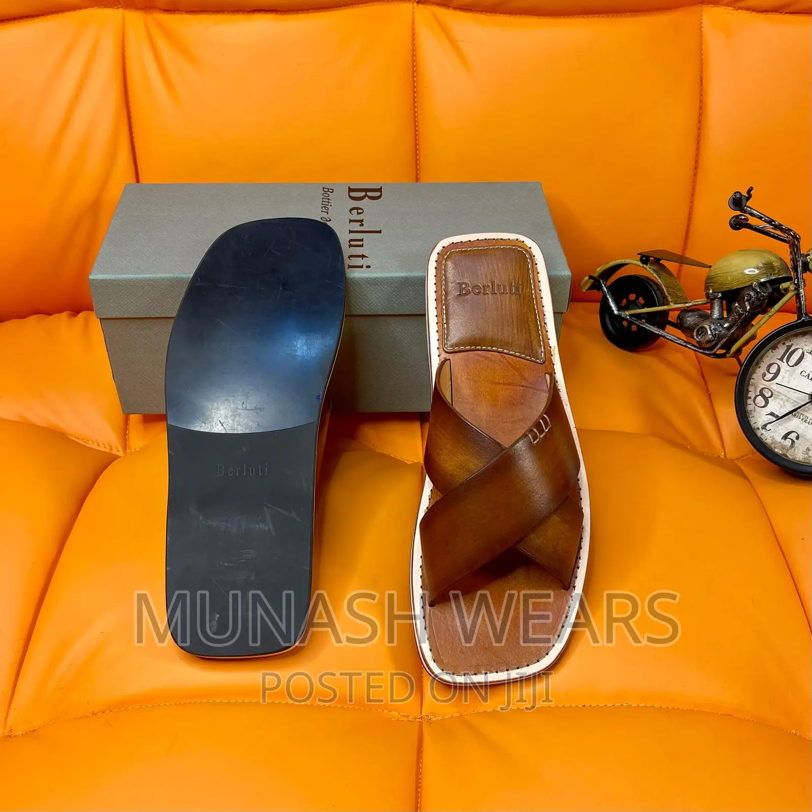 Original Italian Leather Berluti Slipers