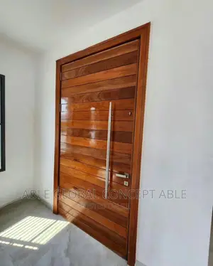Glossy Look Mohagany Entrance Door