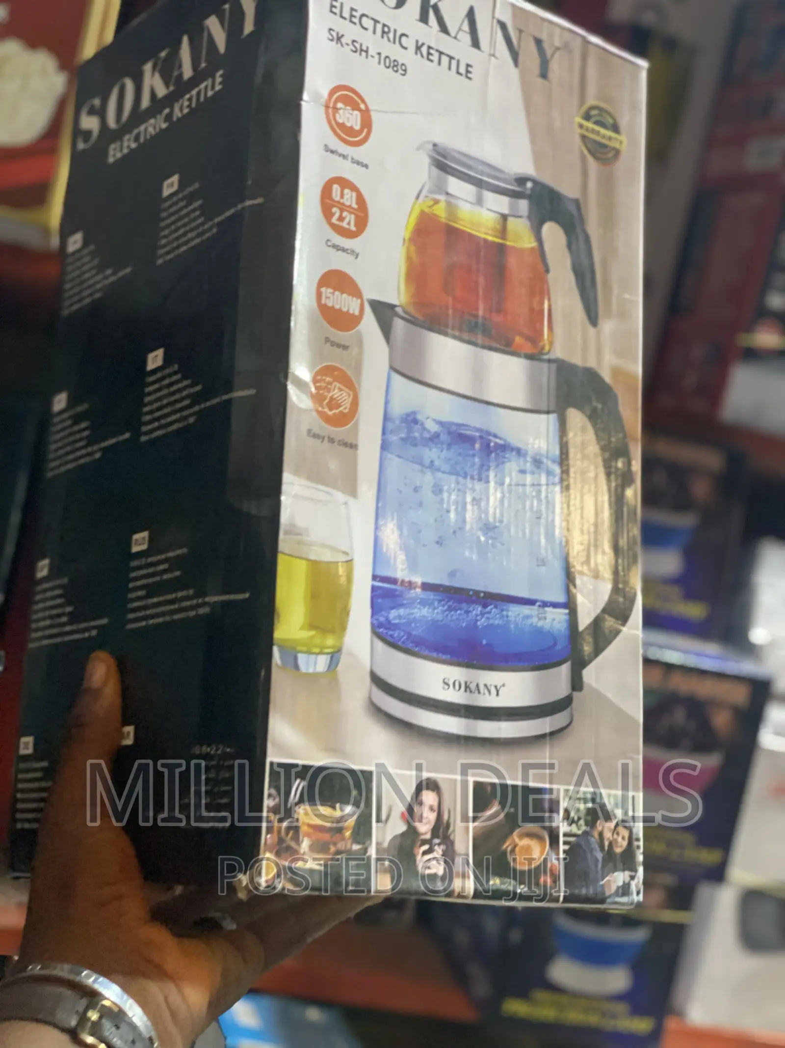 Sokany 2.2L Portable Electric Kettle