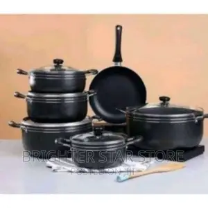 Tornado Non-Stick Cookware Set - 5 Cooking Pots With Fry Pan