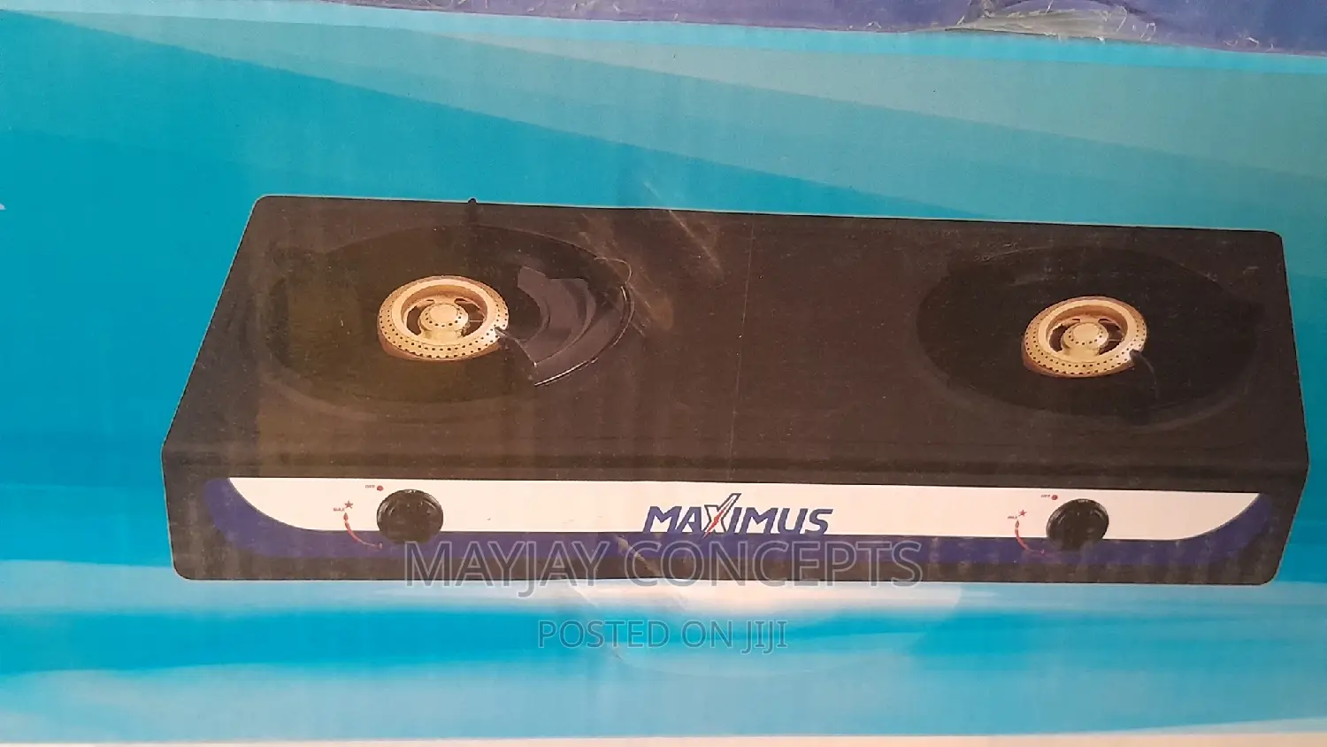 Maximus Stainless Quality Double Table Gas Burner-Automatic