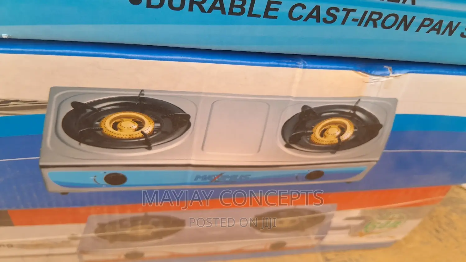 Maximus Stainless Quality Double Table Gas Burner-Automatic