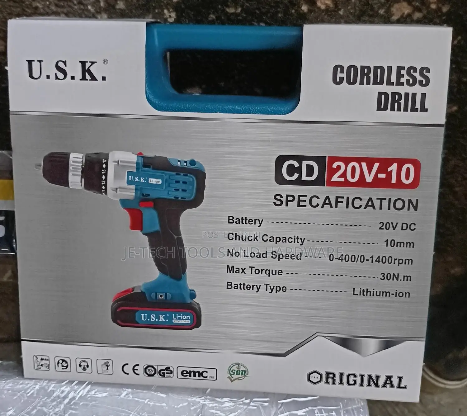 U.S.K Cordless Drill - 20V