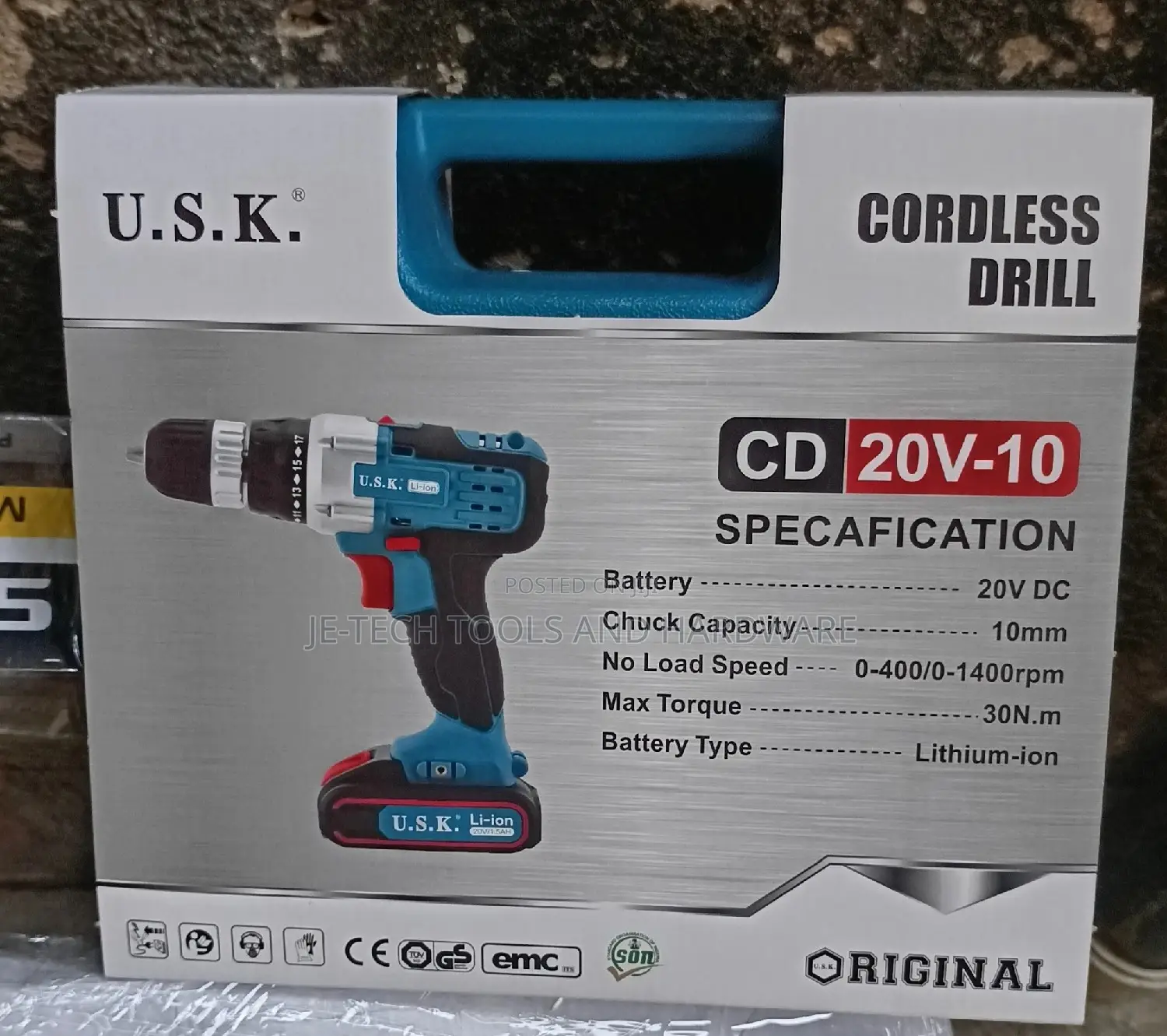 U.S.K Cordless Drill - 20V