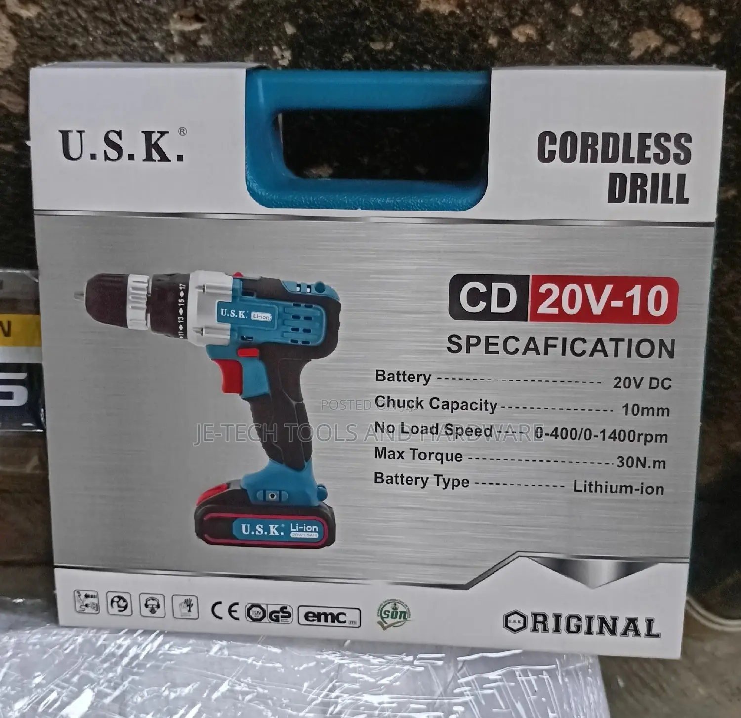 U.S.K Cordless Drill - 20V
