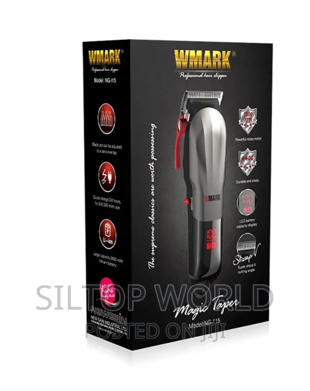 Wmark Professional Cordless Clipper Ng 115