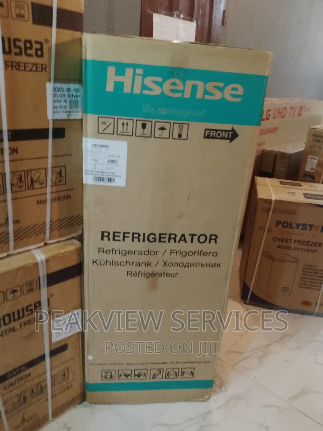 Durable Hisense Ref 205dr""Double Door Refrigerator+Shelves