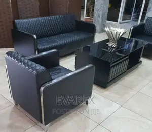 Black Foreign Classic 5 Seater Chair Set