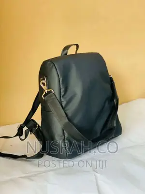 Leather Antitheft Laptop Backpack