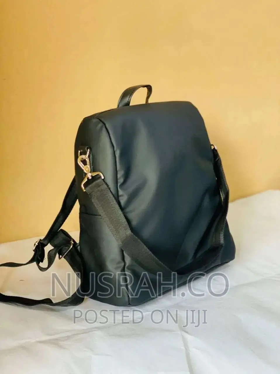 Leather Antitheft Laptop Backpack