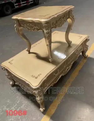 Center Table With Two Side Stool