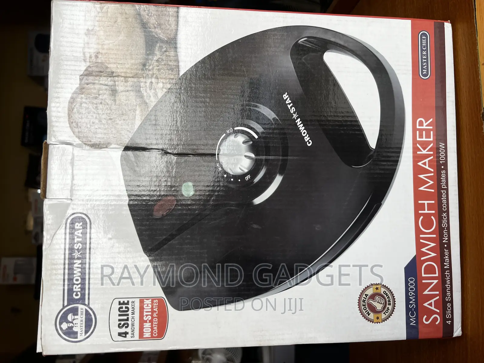 Crown Star Sandwich Maker 4 Slice Mc-Sm9000