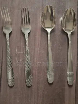 Gold Spoon and Fork - 12 Pieces (A Dozen)