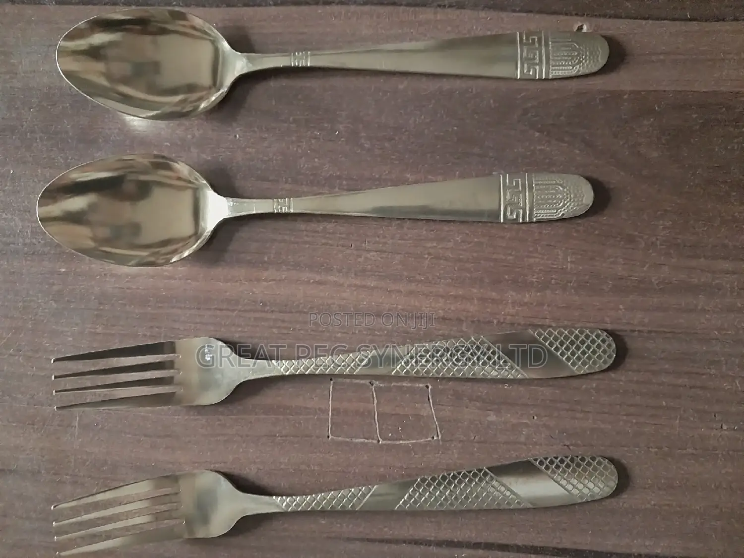 Gold Spoon and Fork - 12 Pieces (A Dozen)