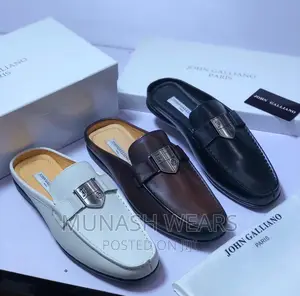 John Galliano Leather Half Shoe