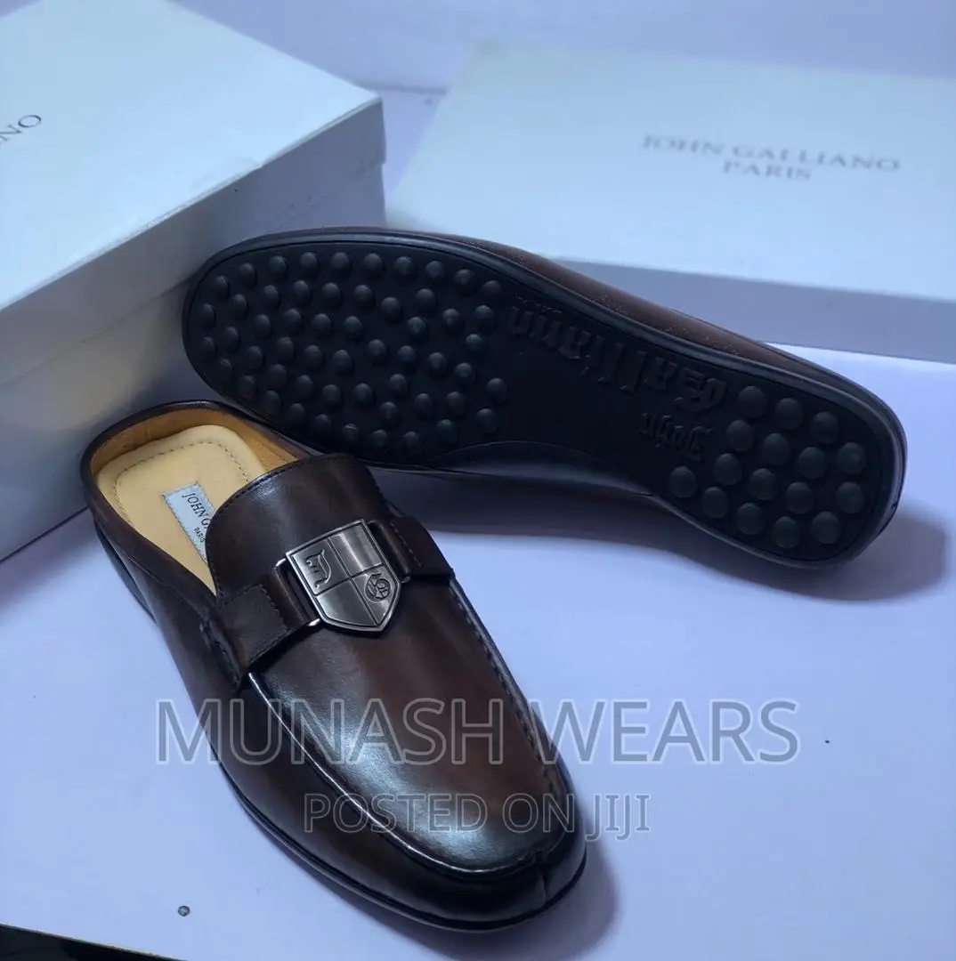 John Galliano Leather Half Shoe