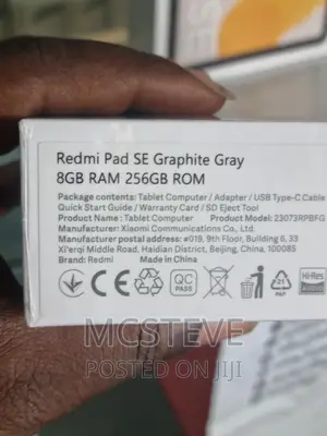 New Xiaomi Redmi Pad 256 GB Gray
