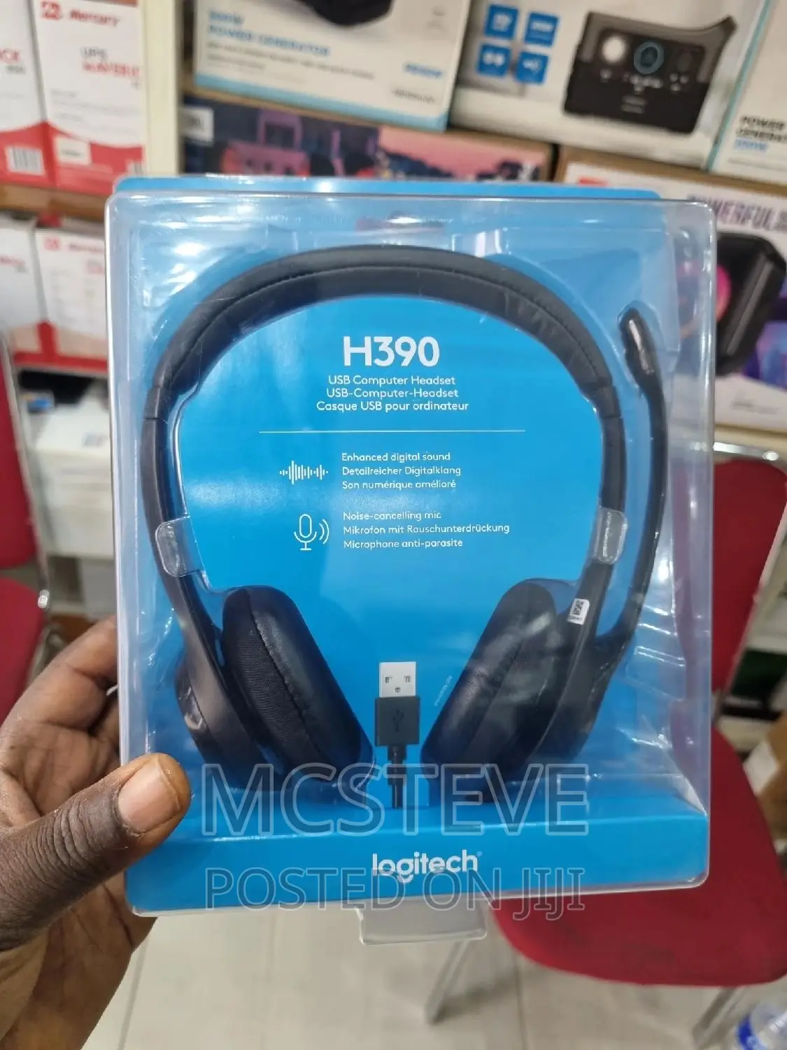Logitech H390 Headphone With Noise Cancellation