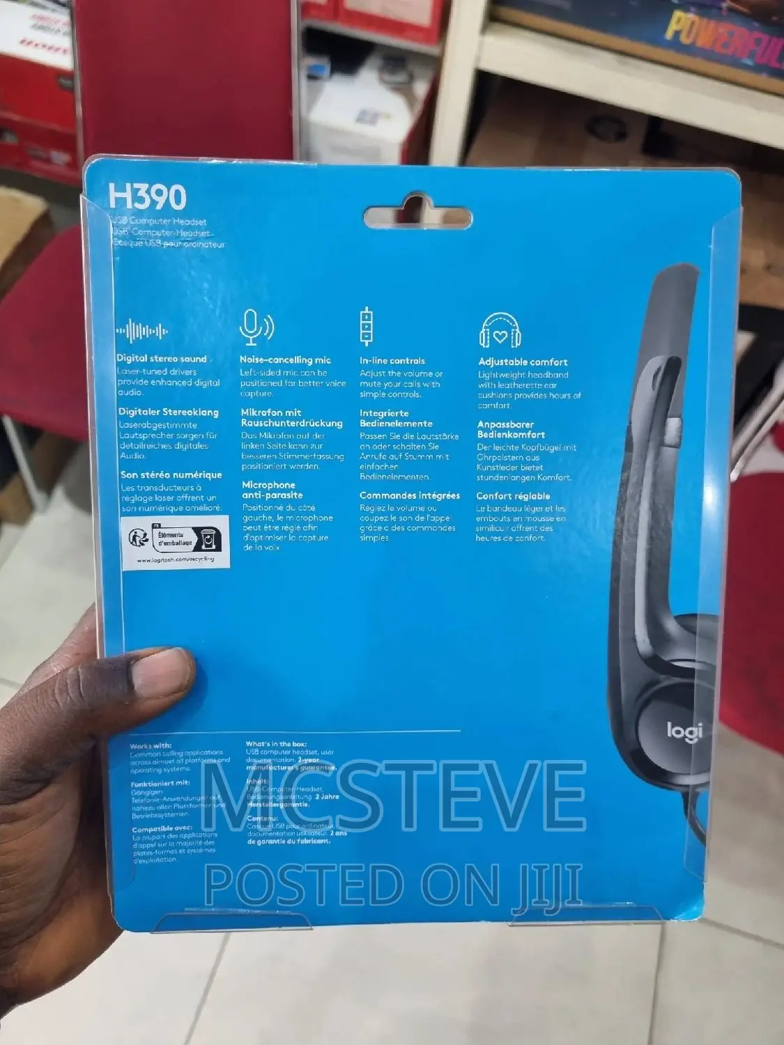 Logitech H390 Headphone With Noise Cancellation