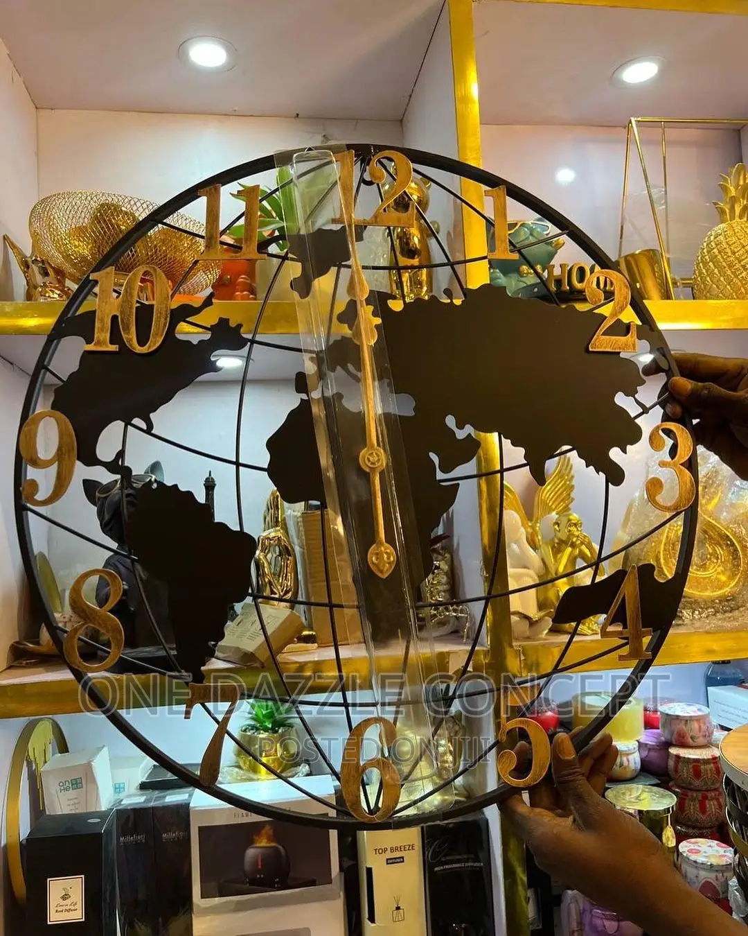 Globe Luxury Clock 60cm