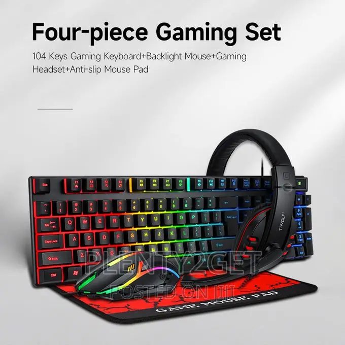 T-Wolf TF800 Four-Piece Gaming Combo