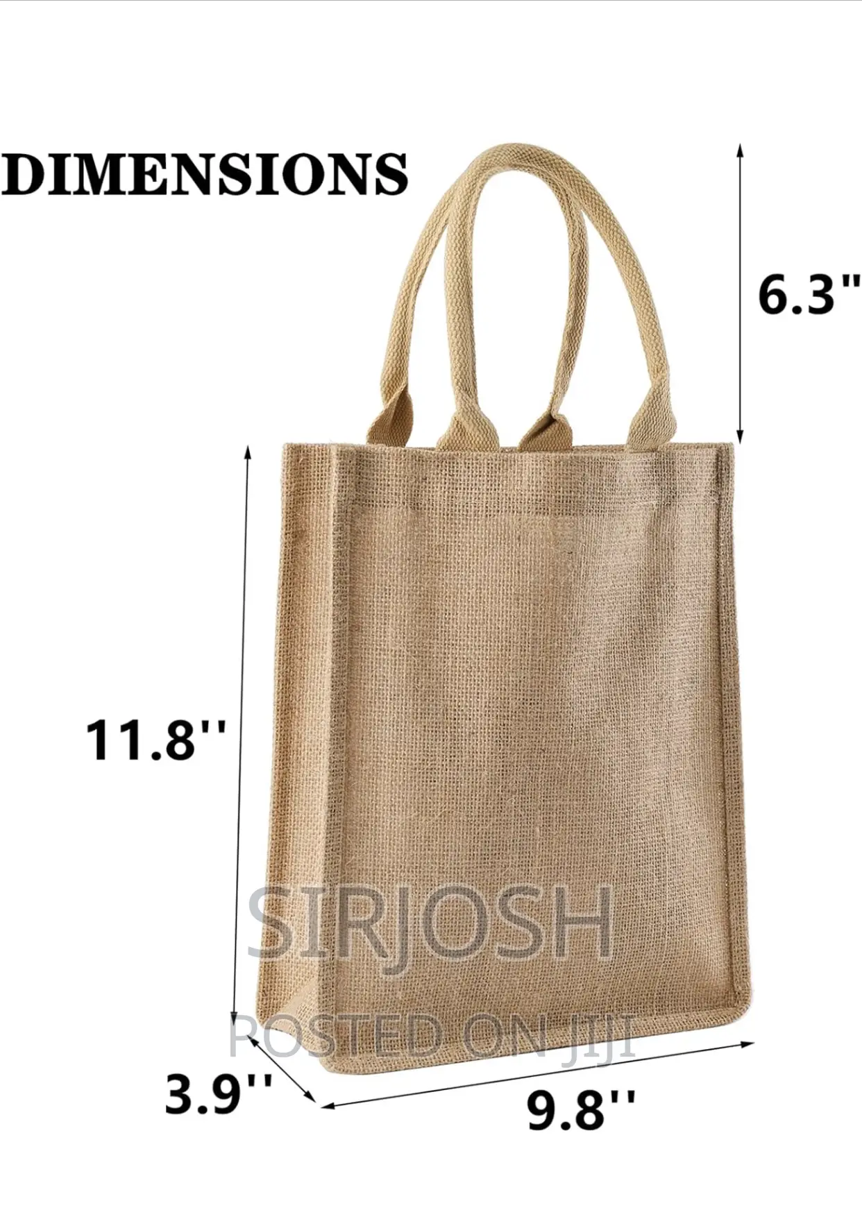 Medium Size Jute Tote Bag