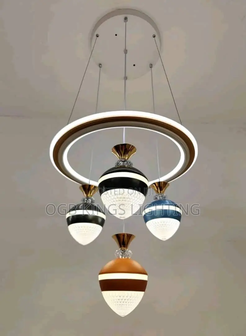 Modern LED Chandelier 4in1 Dropping Pendant Light