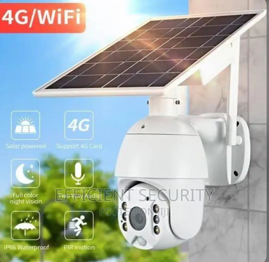 Solar PTZ 4G Camera Wireless