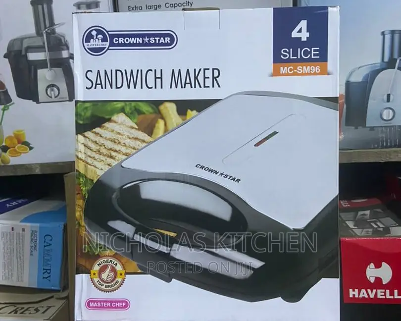 Crownstar Sandwich Maker 4Slice Toaster in Lekki Kitchen Appliances