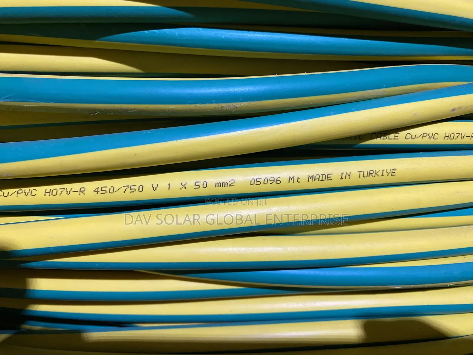 50mm Green and Yellow Cable